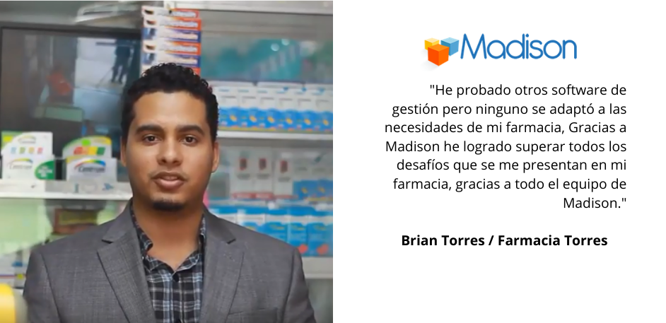 Farmacia Torres usando Madison