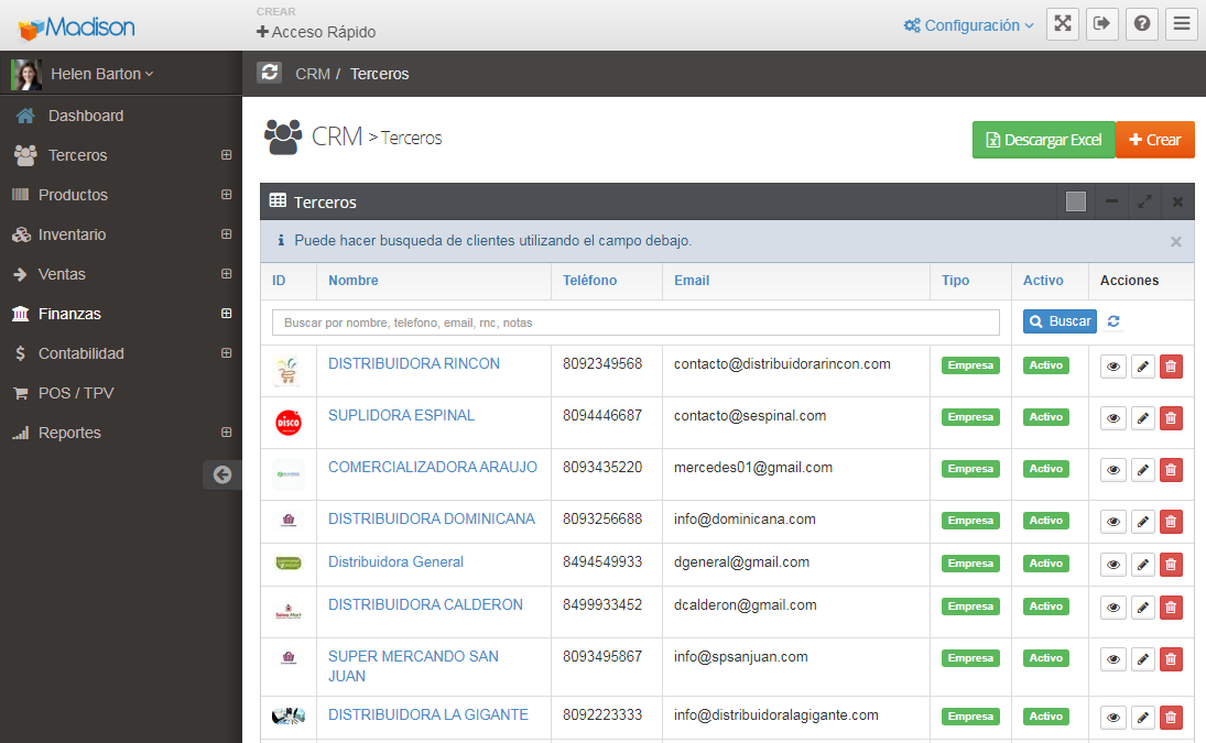 Proveedores en Madison